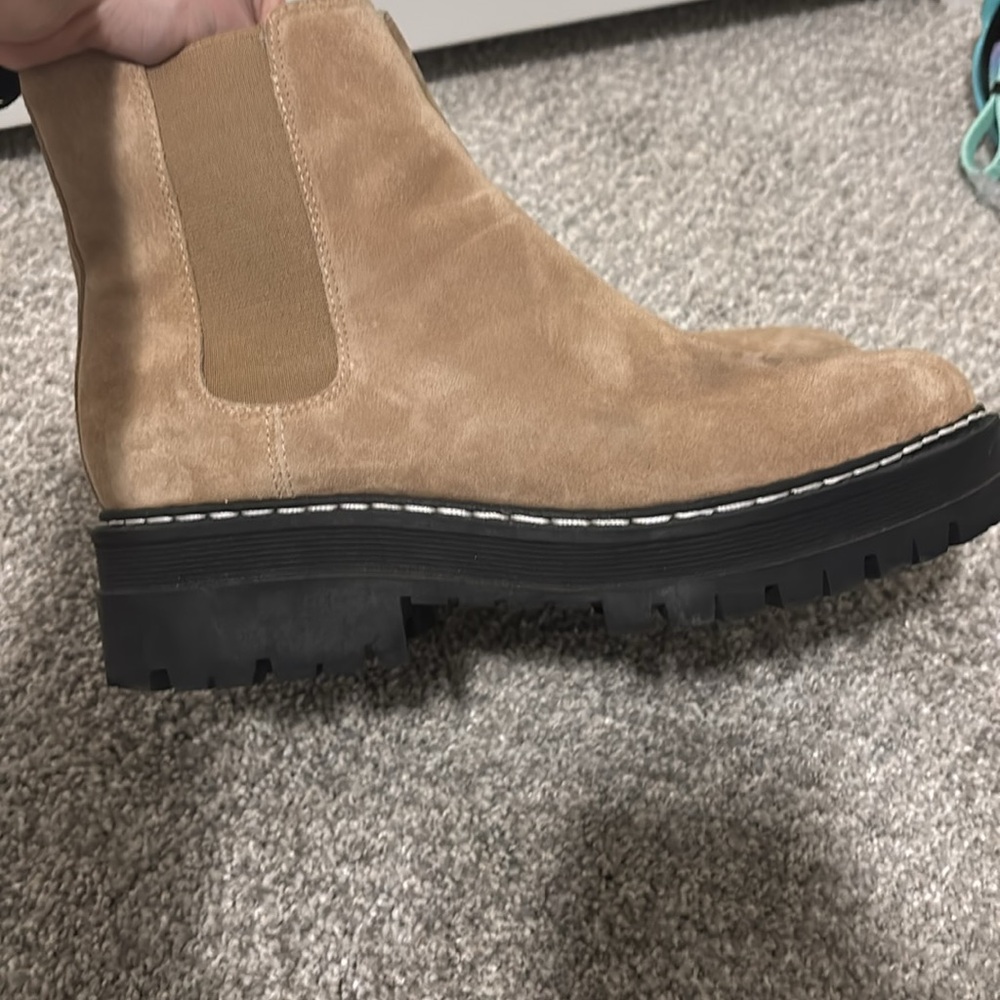 Marc Fisher Lug Sole Suede boots - Picture 3 of 3